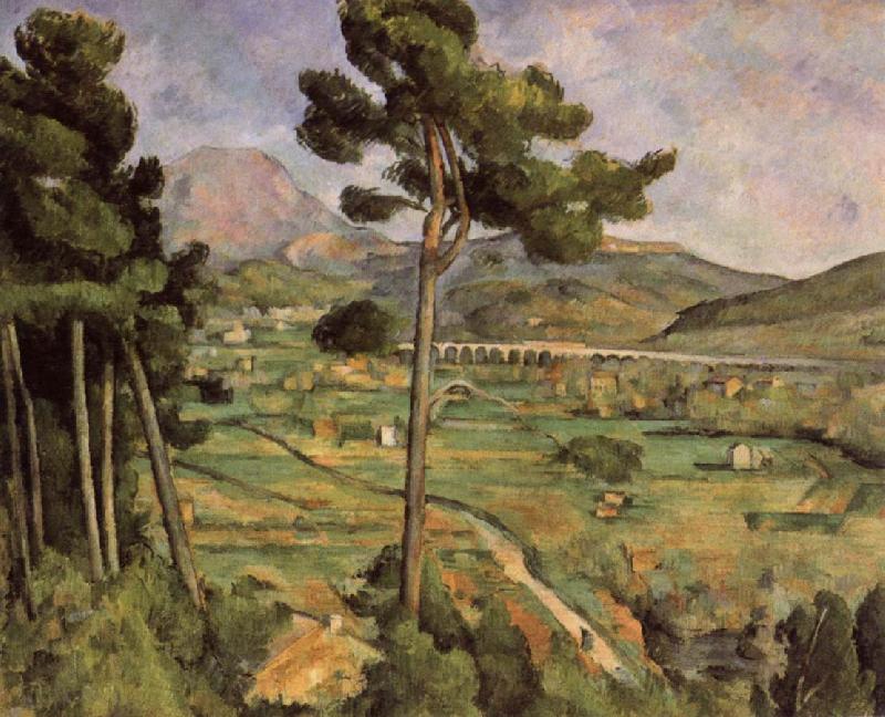 Paul Cezanne Mont Sainte Victoire seen from Bellevue Spain oil painting art